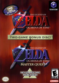 Zelda Wind Waker & Ocarina Master Quest Gamecube US box art